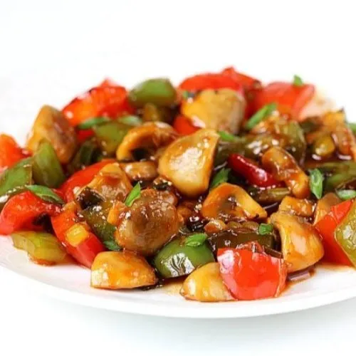 chilly mushroom dry