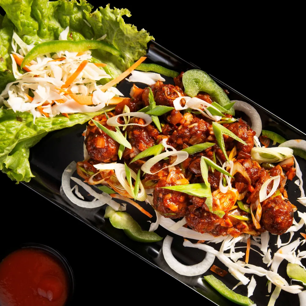 veg manchurian dry